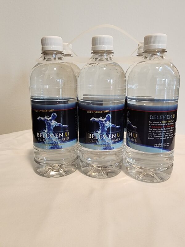 Case of 4 - 6 pack of 20oz bottles of BELEV EN U Perfect Ultra Pure Water